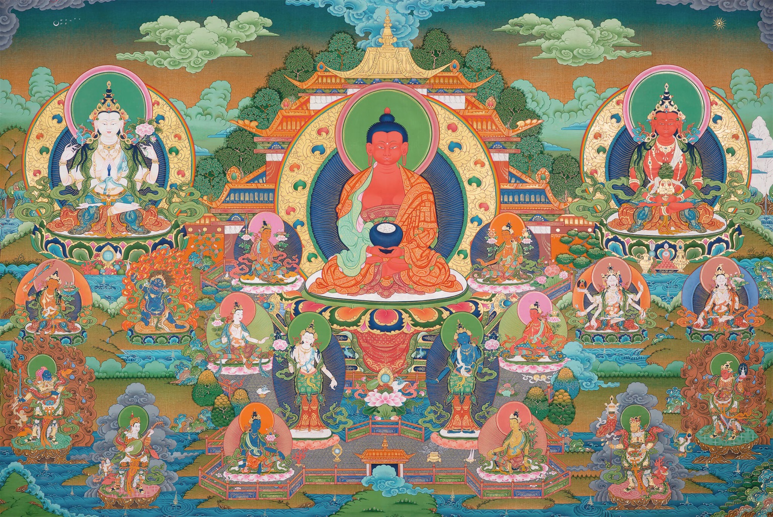 Cõi tịnh độ của Phật A Di Đà