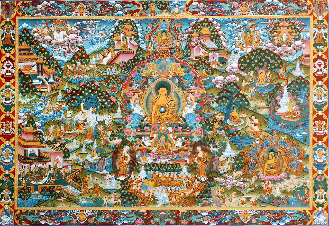 tranh anh thangka phat giao mat tong 1