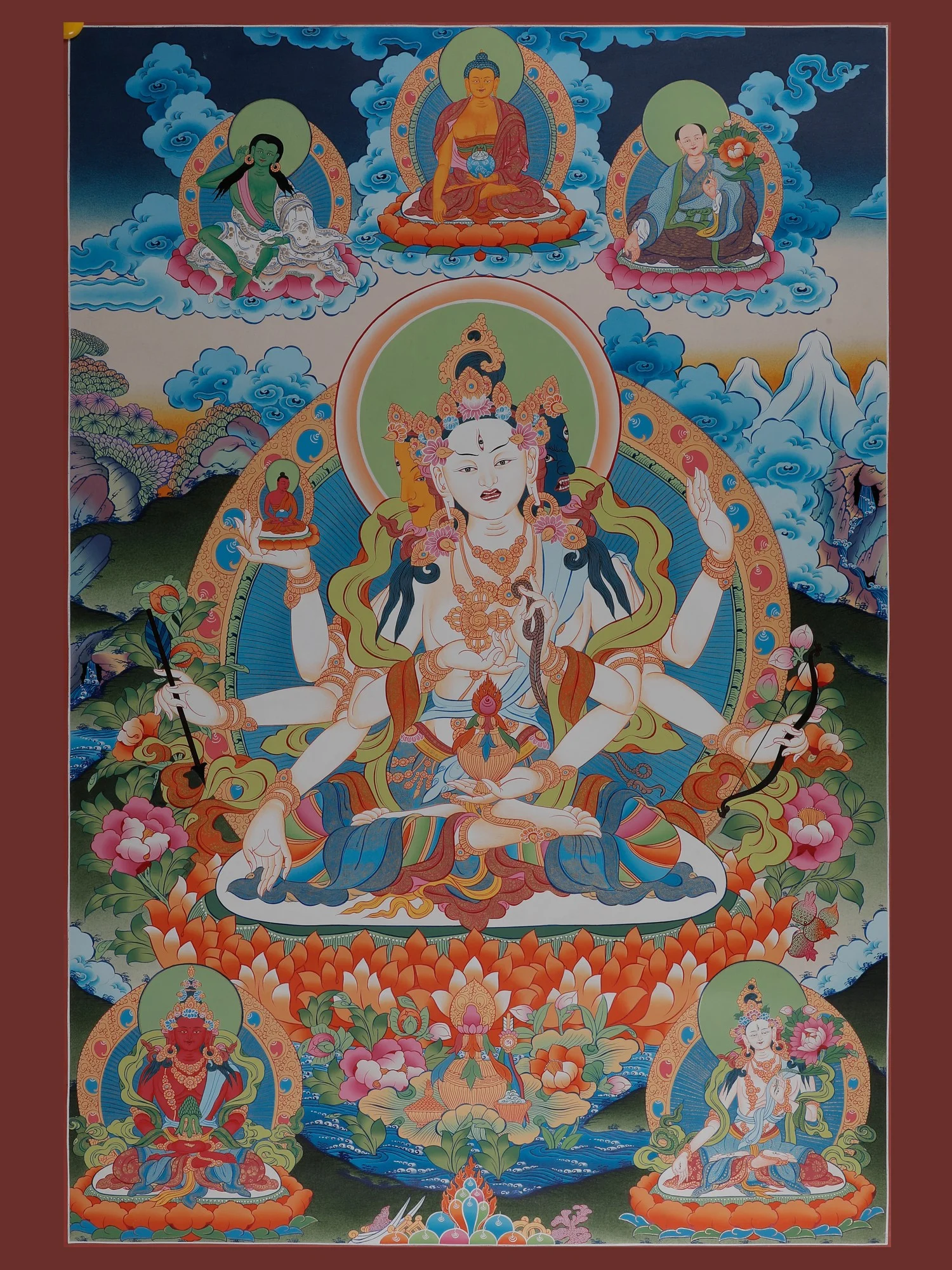 tranh anh thangka phat giao mat tong 1