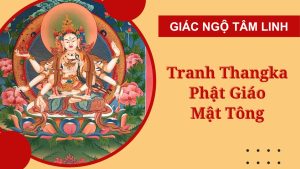 tranh anh thangka phat giao mat tong